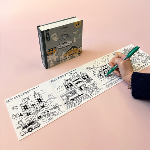 G'day Australia Tales - Reusable Colouring Book