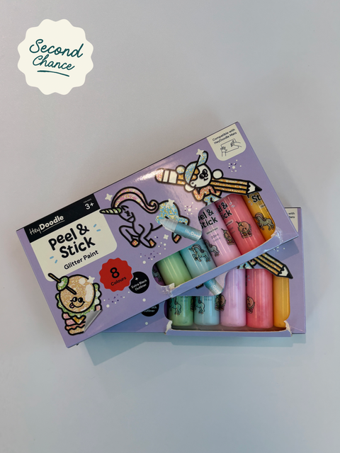 ♻️ Second Chance - Peel & Stick Glitter Paint - Easy Peel and Stickable Colours