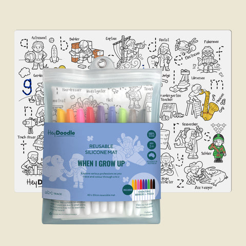 When I Grow Up Classic Colouring & Doodle Mat