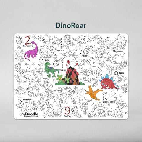 DinoRoar Classic Colouring & Doodle Mat