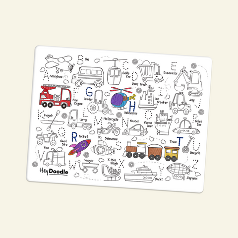 Classic Colouring & Doodle Mat (Single Mat Only) Toot Toot Honk
