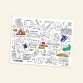 Classic Colouring & Doodle Mat (Single Mat Only) Aussie Icons