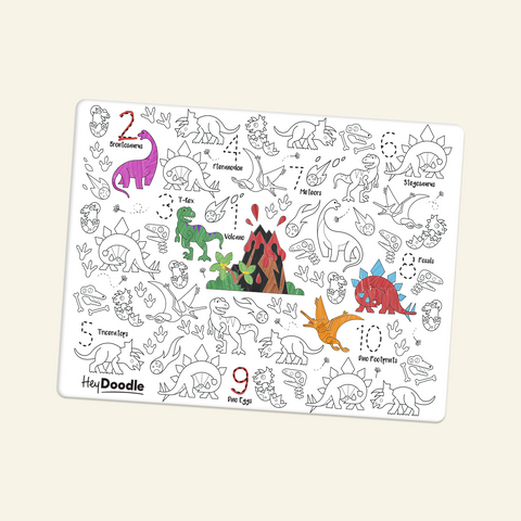 Classic Colouring & Doodle Mat (Single Mat Only) DinoRoar