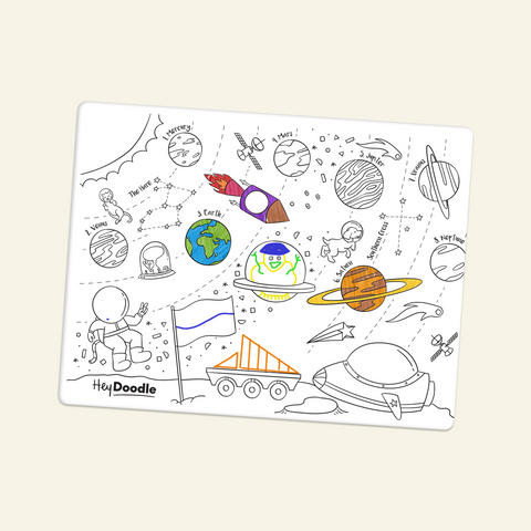 Classic Colouring & Doodle Mat (Single Mat Only) Outer Space