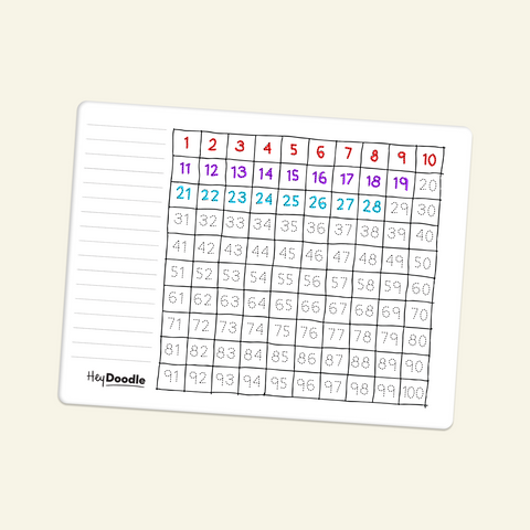 Classic Colouring & Doodle Mat (Single Mat Only) 100 Squares