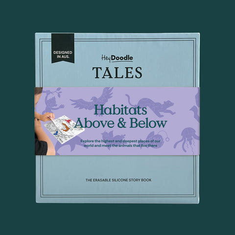 Habitats Above & Below Tales - Reusable Colouring Book (Older Packaging)