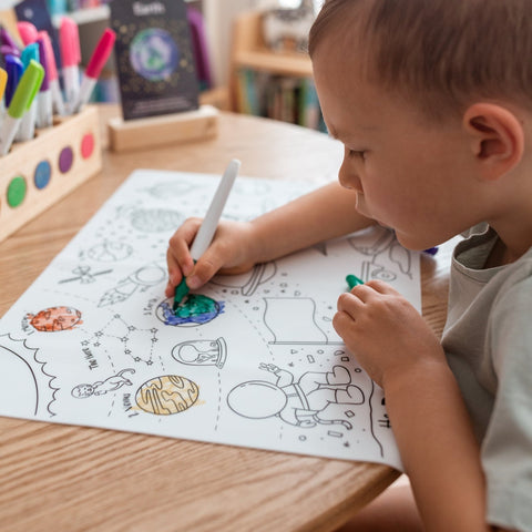 Outer Space Classic Colouring & Doodle Mat