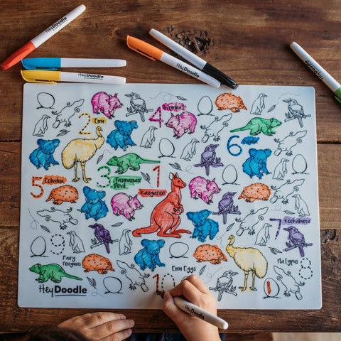 Aussie Animals Classic Colouring & Doodle Mat