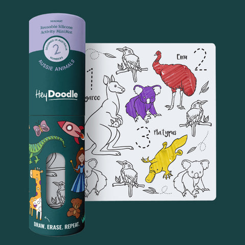 Aussie Animals Mini Colouring & Doodle Mat