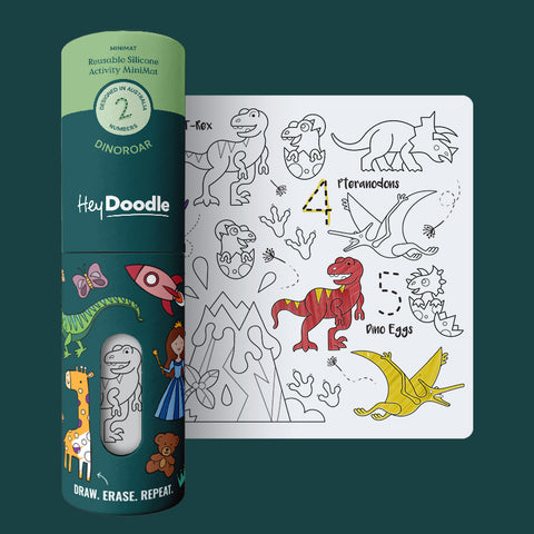 DinoRoar Mini Colouring & Doodle Mat