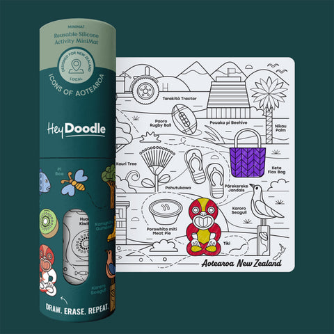 Icons of Aotearoa Mini Colouring & Doodle Mat