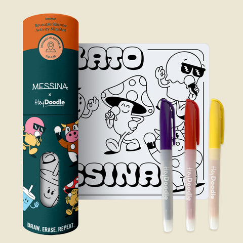 Messina X HeyDoodle Mini Colouring & Doodle Mat