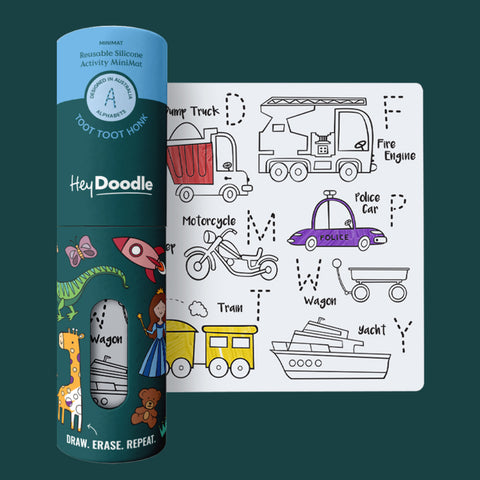 Toot Toot Honk Mini Colouring & Doodle Mat