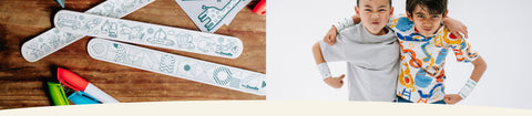 Children wearing sketchbands