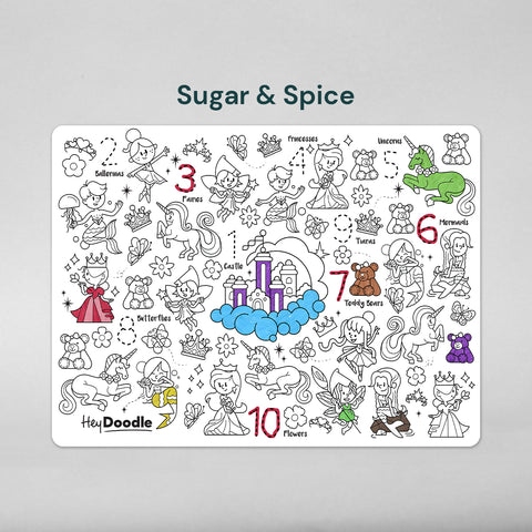 Sugar & Spice Classic Colouring & Doodle Mat