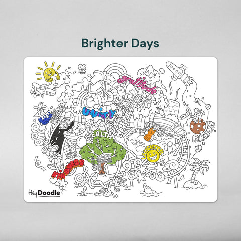 Brighter Days Classic Colouring & Doodle Mat