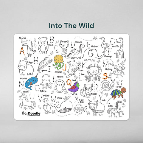 Into the Wild Classic Colouring & Doodle Mat