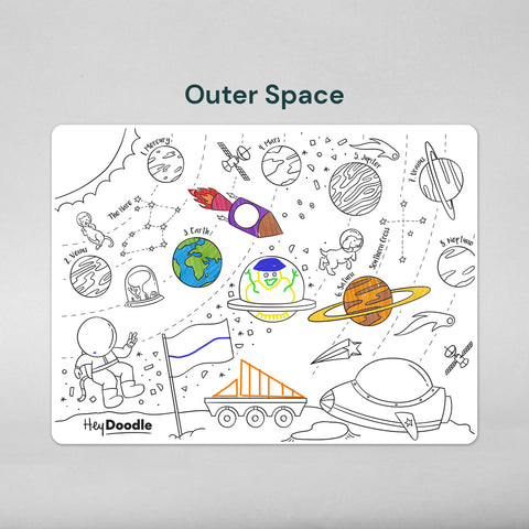 Outer Space Classic Colouring & Doodle Mat