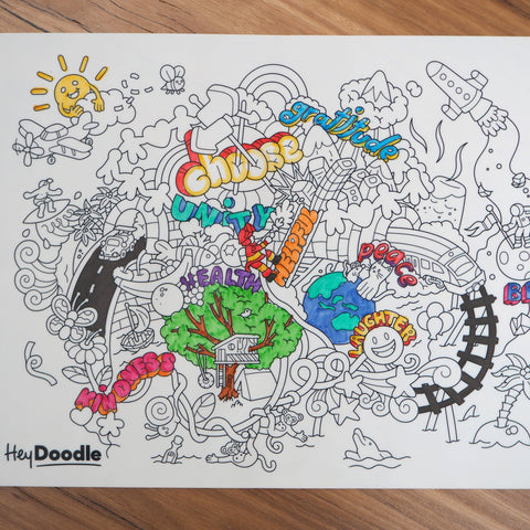 Brighter Days Classic Colouring & Doodle Mat