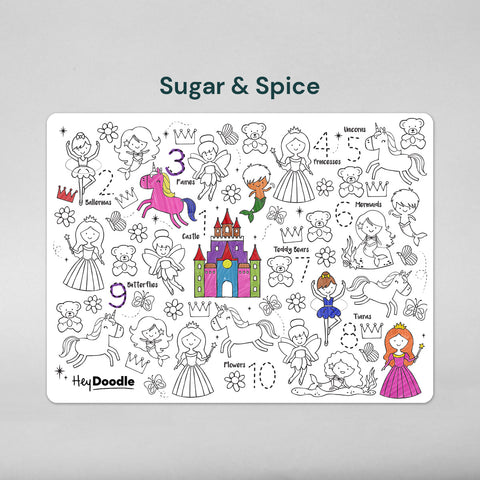 ➕ Classic Colouring & Doodle Mat (Single Mat Only)